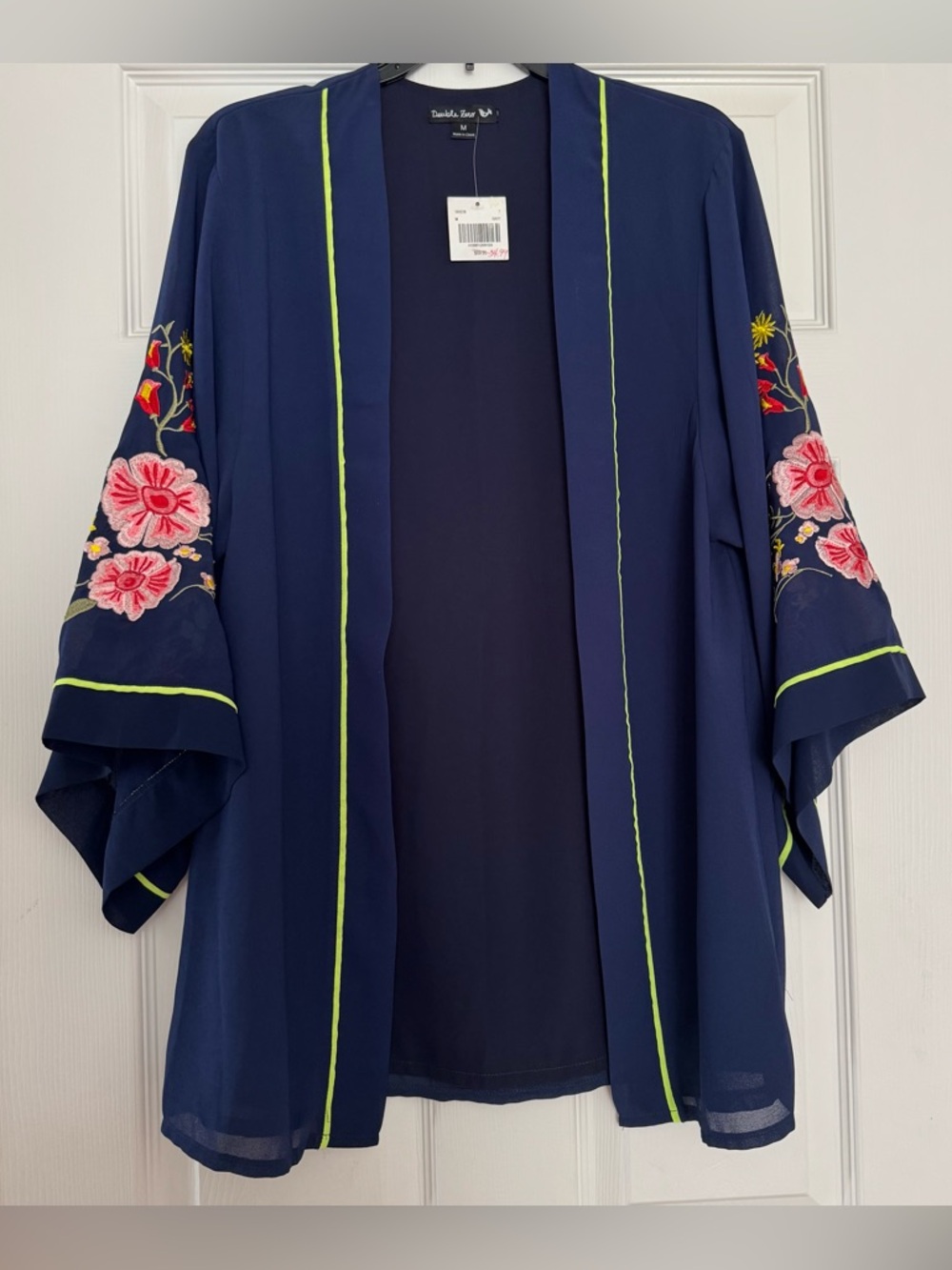 Double Zero Navy Kimono Style Jacket - SIZE M